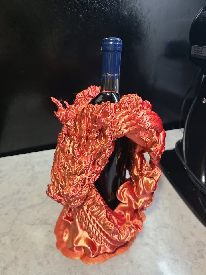 Chinese Dragon Wine Bottle Holder - photo 4