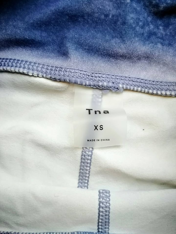 TNA leggings white blue purple Multi use size XS - photo 2