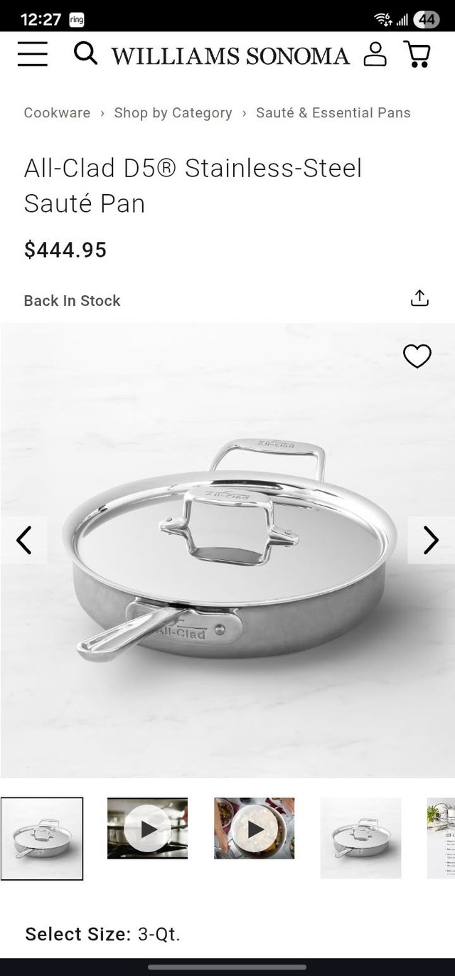 All-Clad D5 Sauté Pan - photo 4