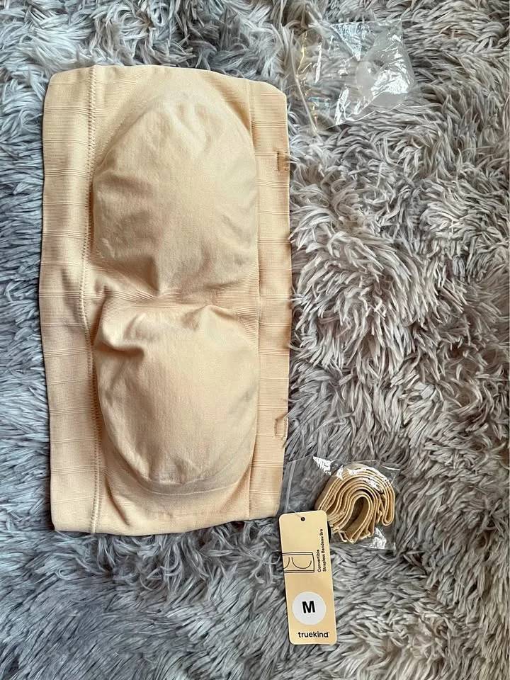 Wireless Beige Convertible Strapless Bra S-M thumbnail