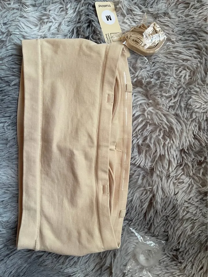 Wireless Beige Convertible Strapless Bra S-M image indicator(2)