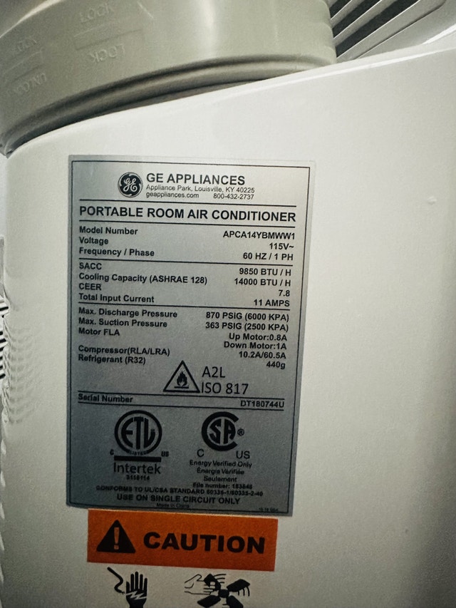 GE 14,000 BTU Portable AC & Dehumidifier - photo 3