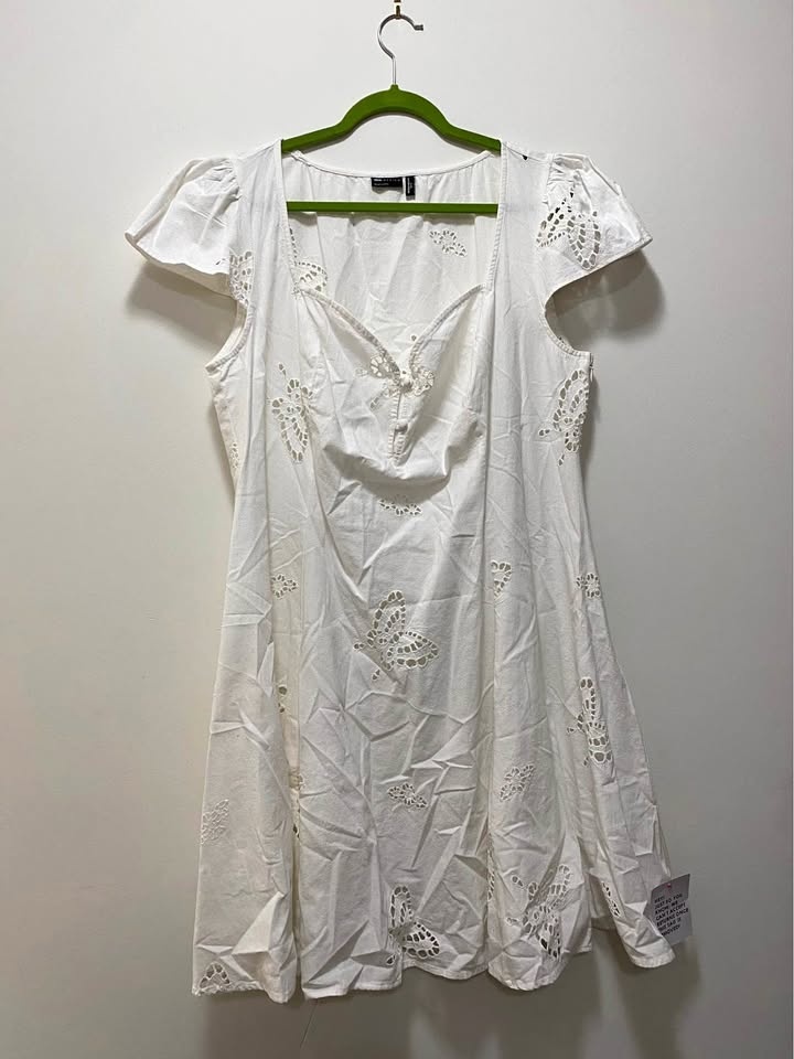 White dress plus size