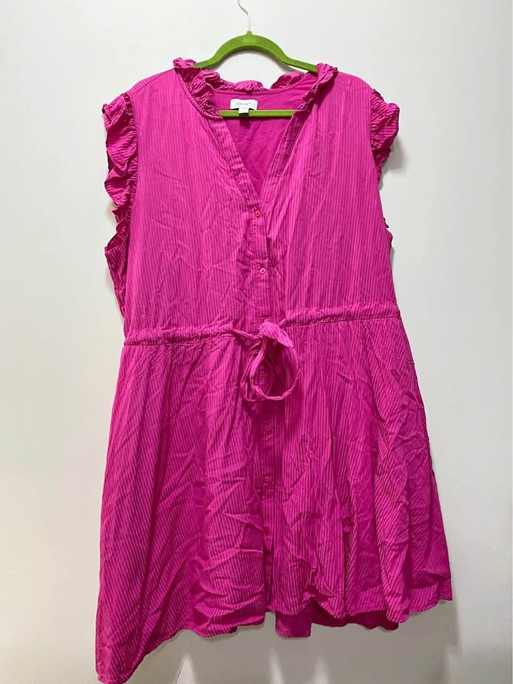 Pink dress plus size