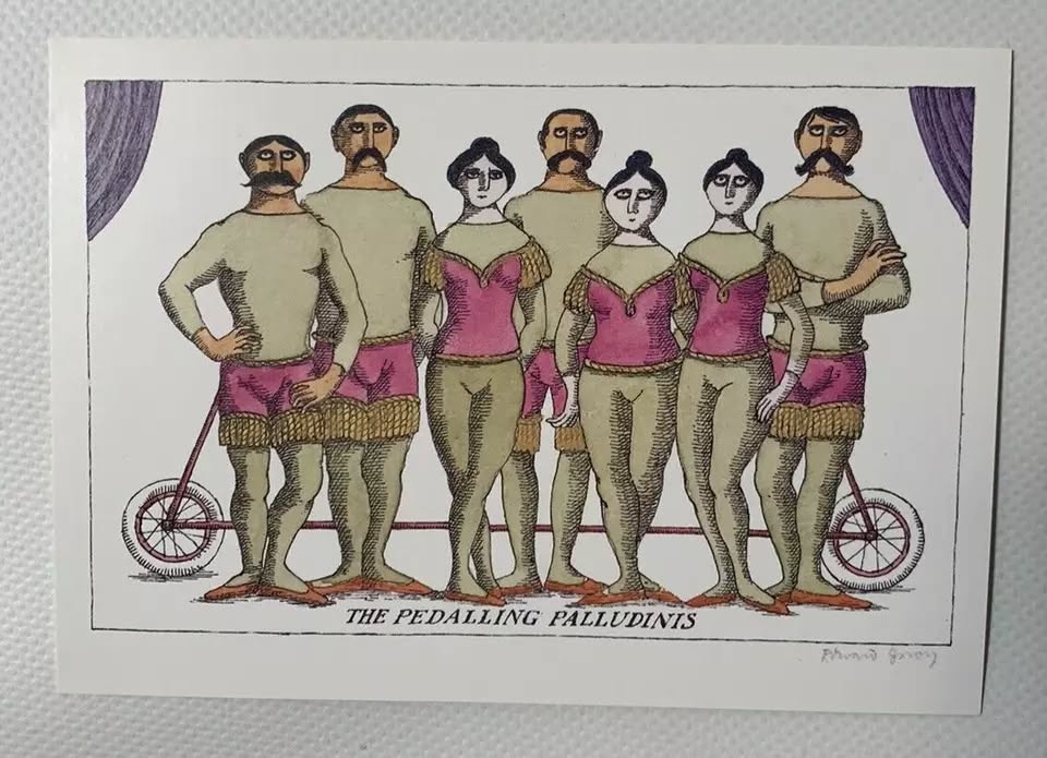 Lot of 10 Edward Gorey Postcards - photo 3