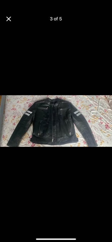 Motorcycle Leather Jacket - photo 3