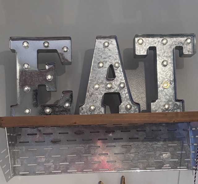 Marquee style letters with Shelf - photo 2