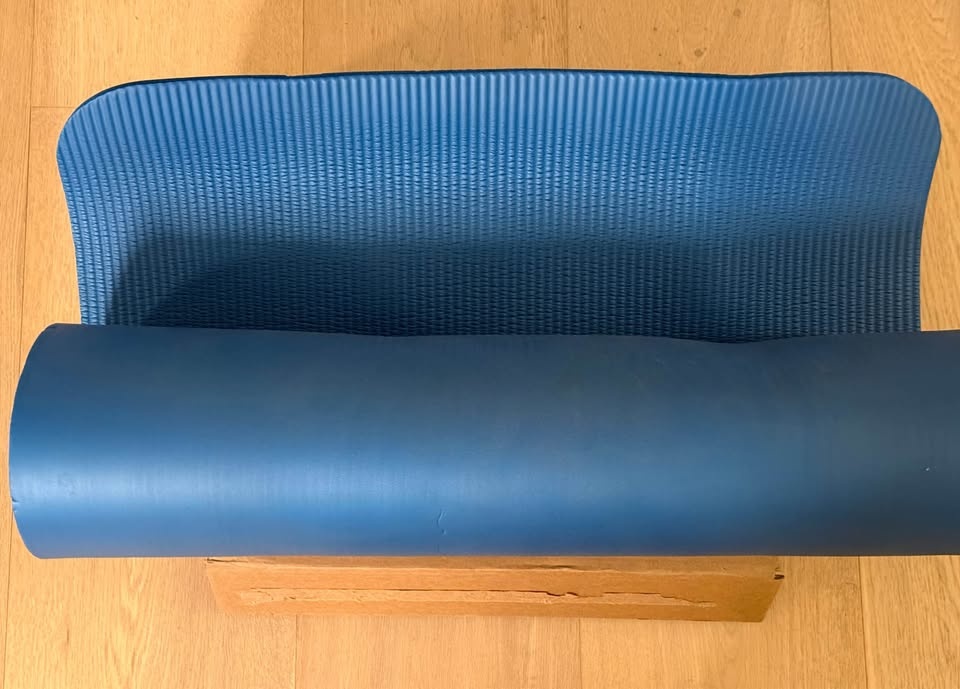 Thick Yoga / Exercise Mat with Carrying Bag - Blue - photo 2