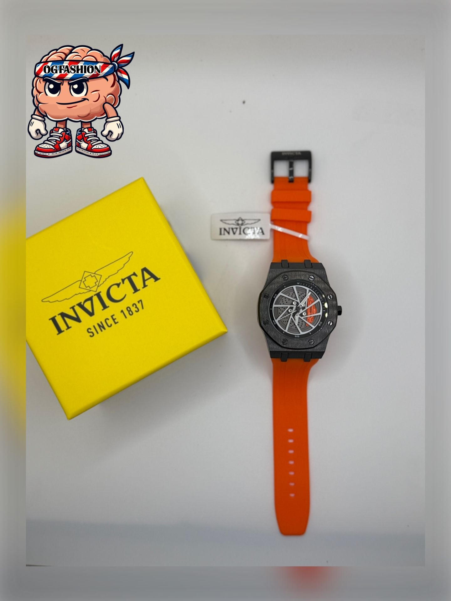 Watch Invicta Sport Orange Strap Skeleton Dial