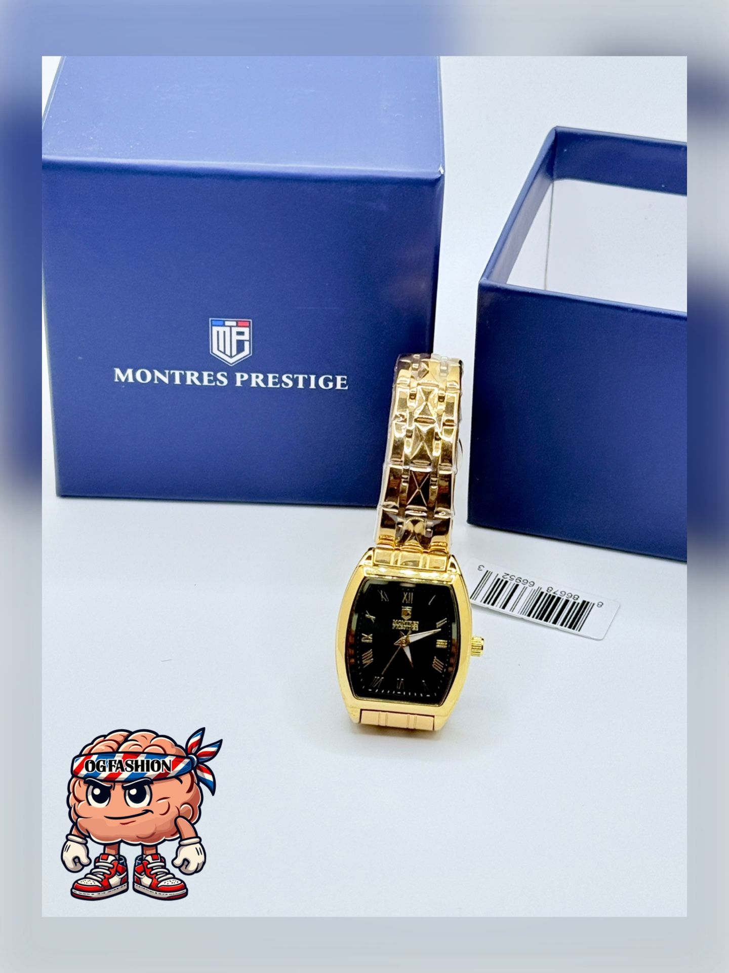 Watch Gold Rectangular For Women’s – New in Box