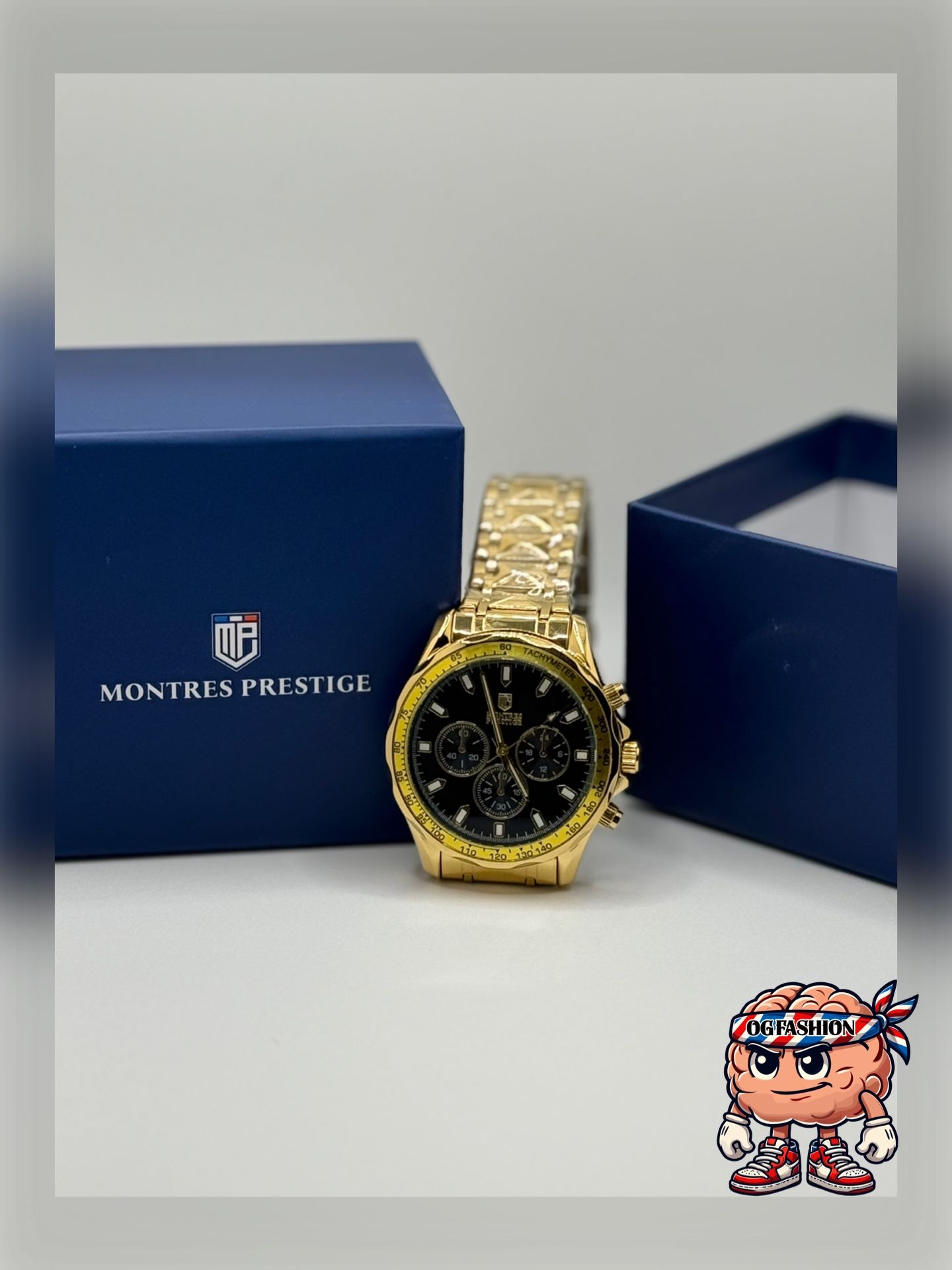 Watch Gold – Black Dial Tachymeter – New in Box - photo 2