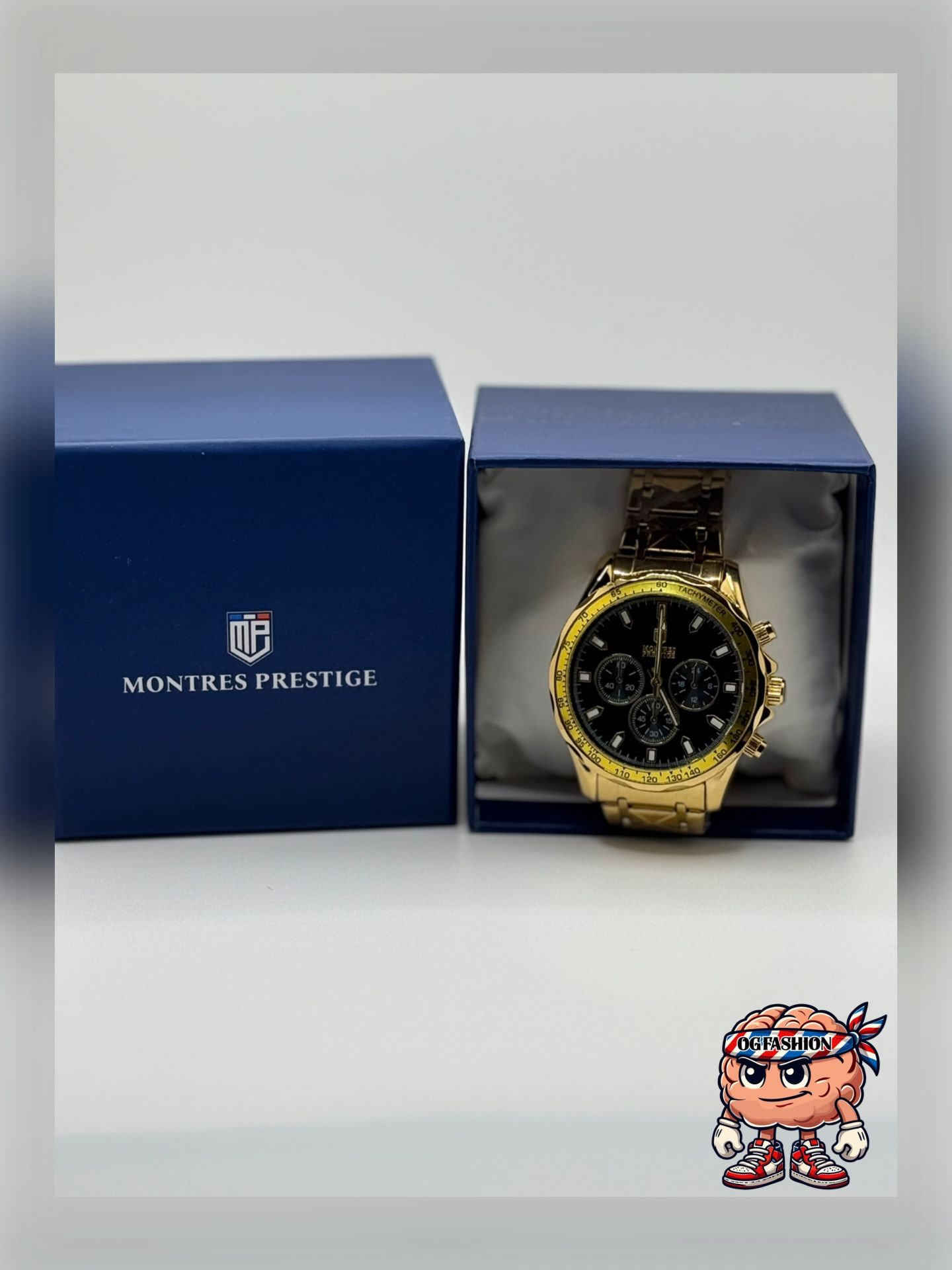 Watch Gold – Black Dial Tachymeter – New in Box - photo 3