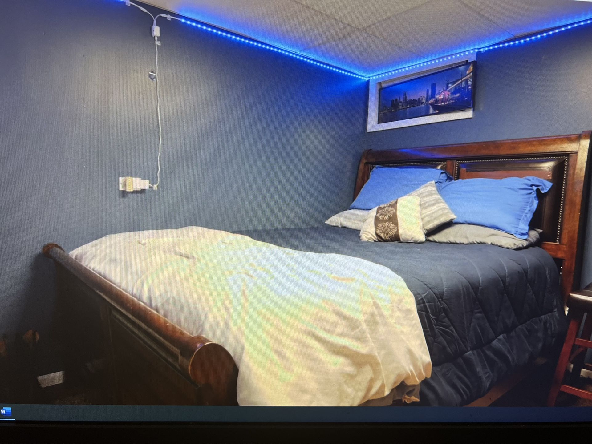 Head Board, Foot Board And Bed Frame Only No Mattress - photo 2
