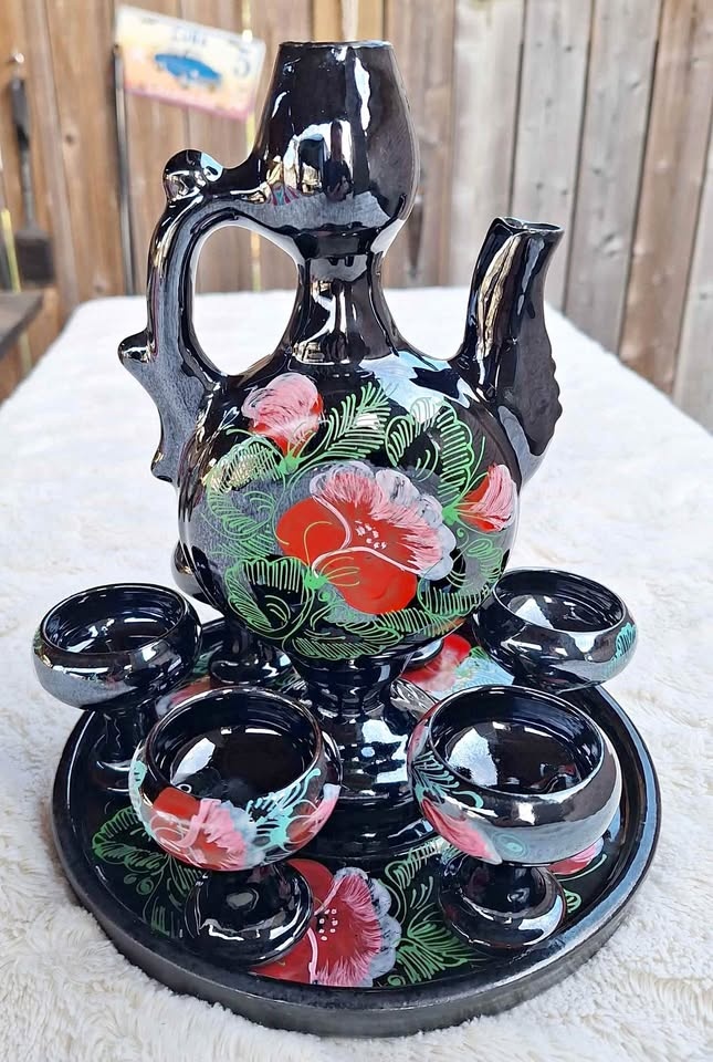 Vintage Ceramic Decanter Set