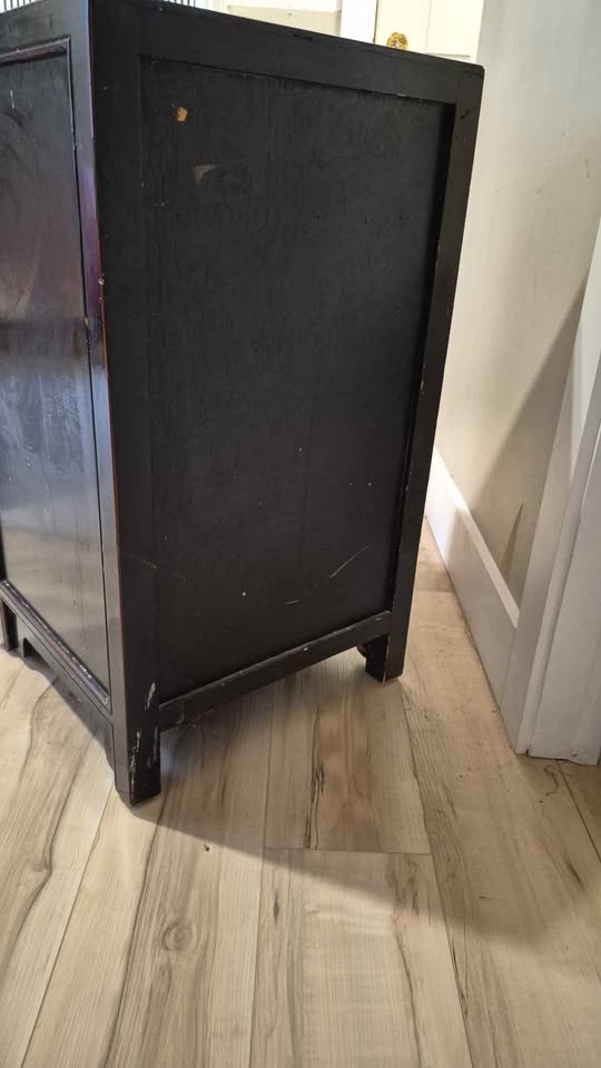 Chinese black lacquered cabinet - photo 3