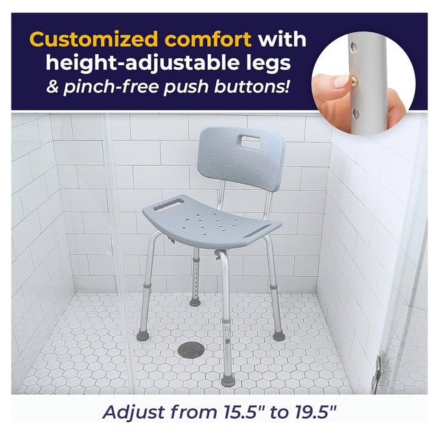 Brand New Bath Shower Chair with Back Rest - photo 5