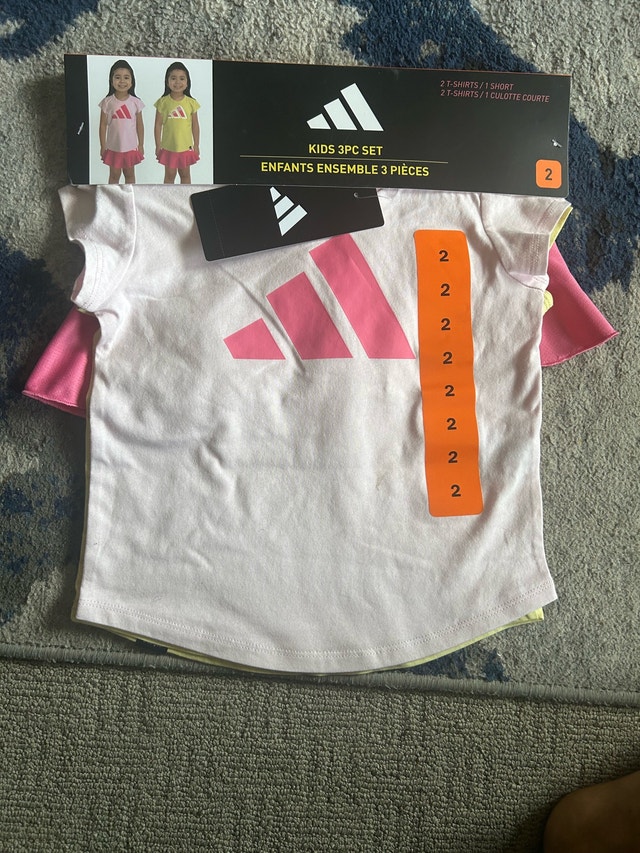 Brand New Girls Adidas 3PC Kids Sports Set - photo 2