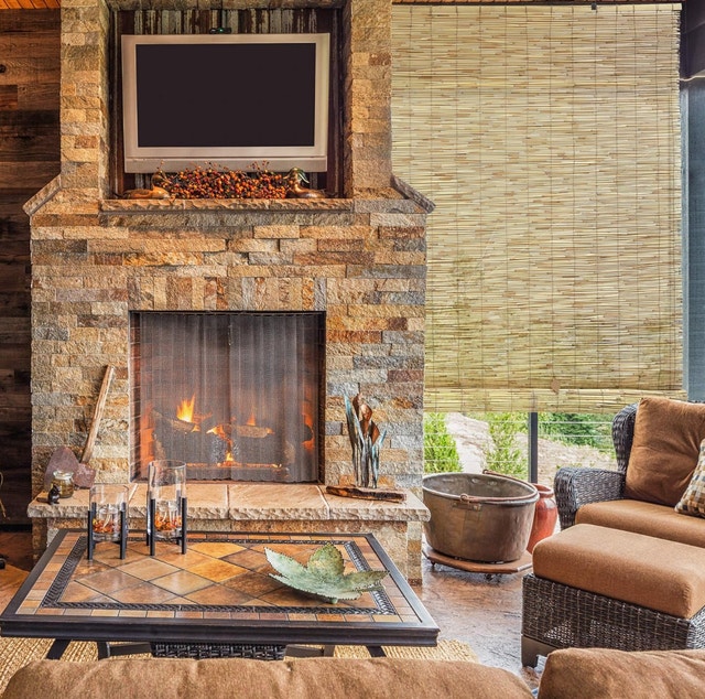 Radiance Cord Free Roll-up Reed Shade