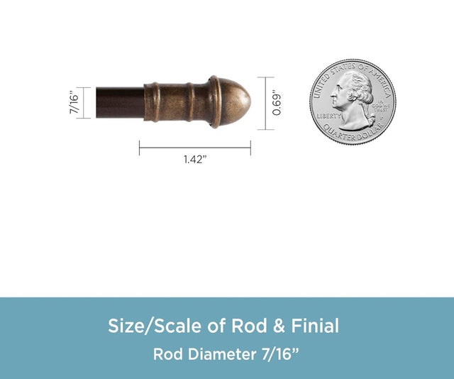 Kenney Dresden Petite Café Curtain Rods - photo 3