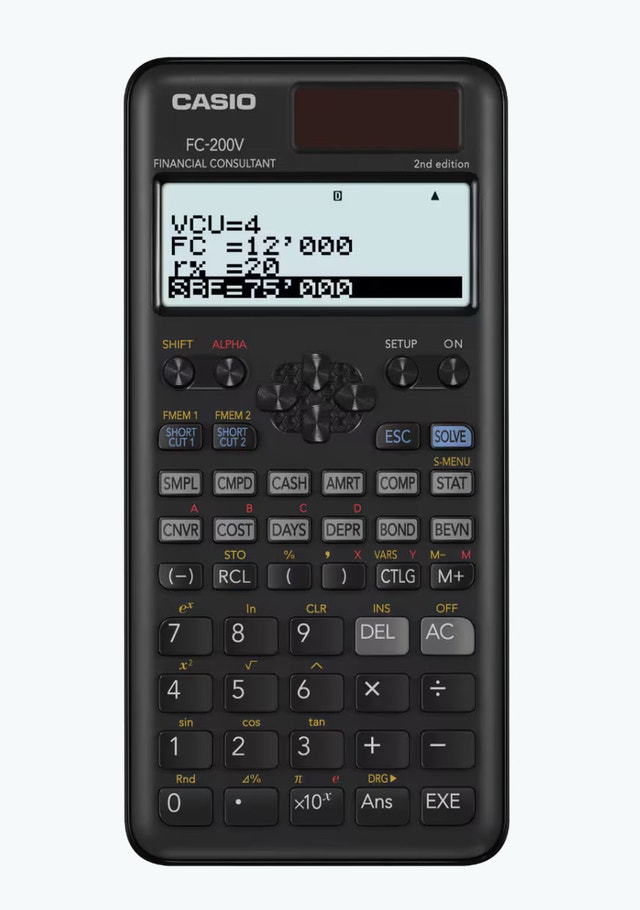 Casio FC-200V-2 Financial Consultant Calculator