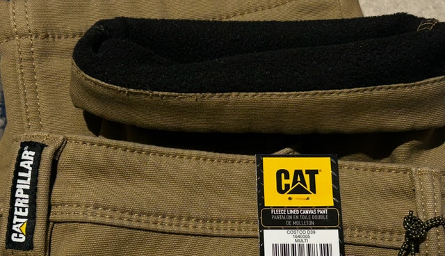 Brand New Caterpillar Fleece Lined Trousers Pant - Brown - photo 3