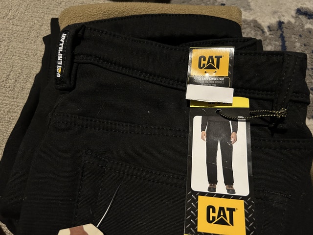 Brand New Caterpillar Fleece Lined Trousers Pants