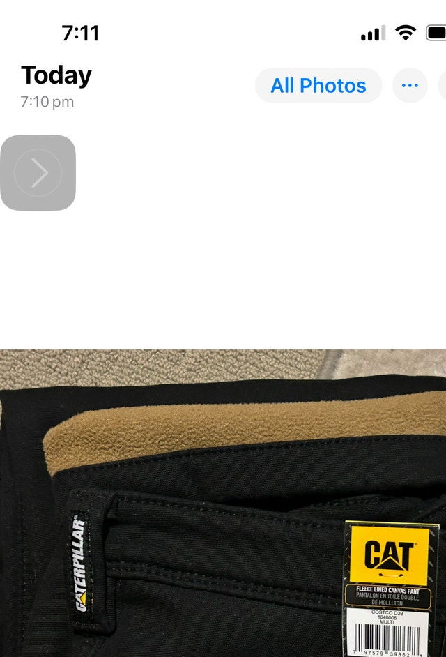 Brand New Caterpillar Fleece Lined Trousers Pants - photo 5
