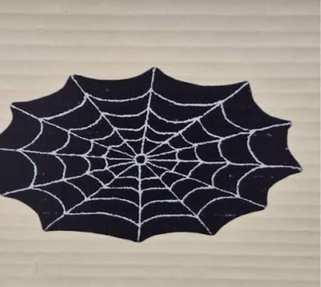 Spider Web Designed Area Rug