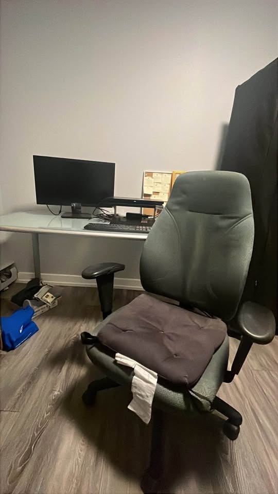 Glass Desk with Office Chair - photo 2