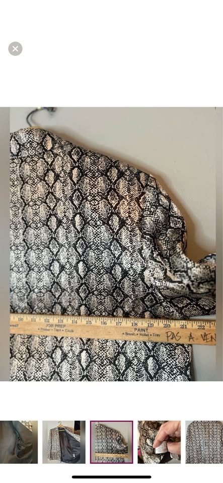 Zara Oversized Snake Print Blazer L-XL - photo 3