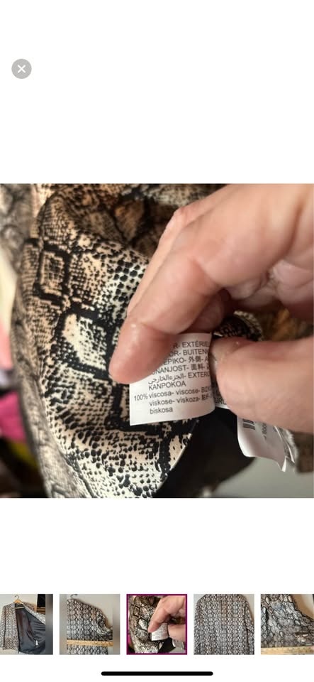 Zara Oversized Snake Print Blazer L-XL - photo 4