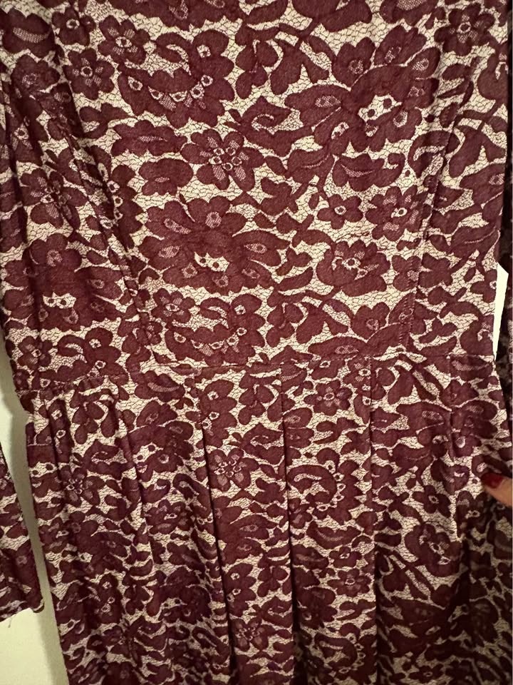 Tommy Hilfiger Burgundy Long Sleeve Dress - photo 2