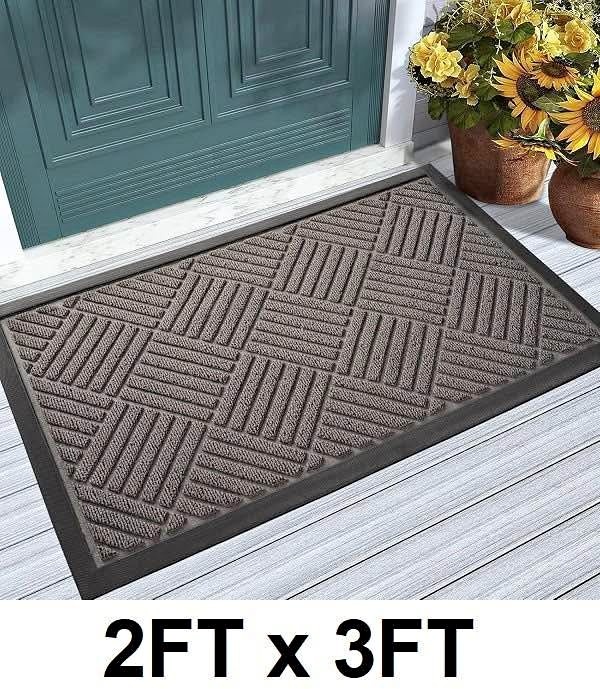 New Front Door Mats 24”x36” Grey