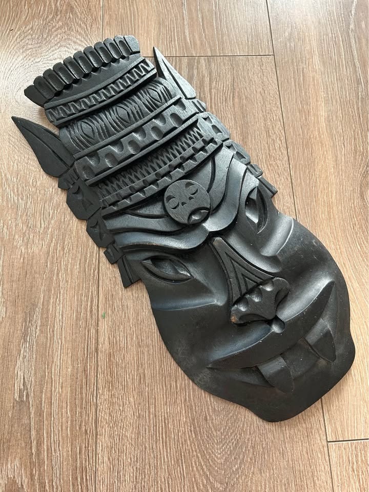 Vintage Tribal Mask - Large Decorative Wall Art 15” - photo 2