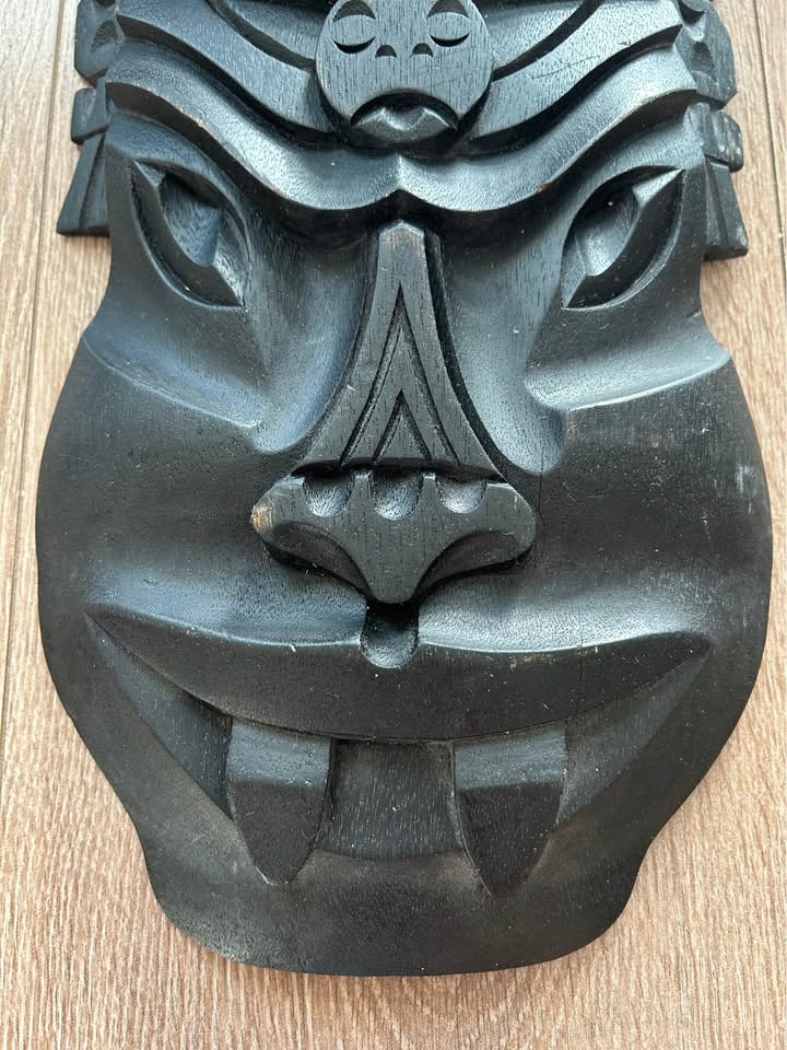 Vintage Tribal Mask - Large Decorative Wall Art 15” - photo 3