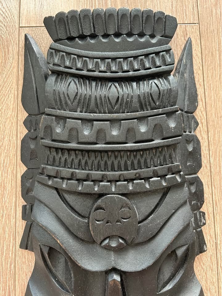 Vintage Tribal Mask - Large Decorative Wall Art 15” - photo 4