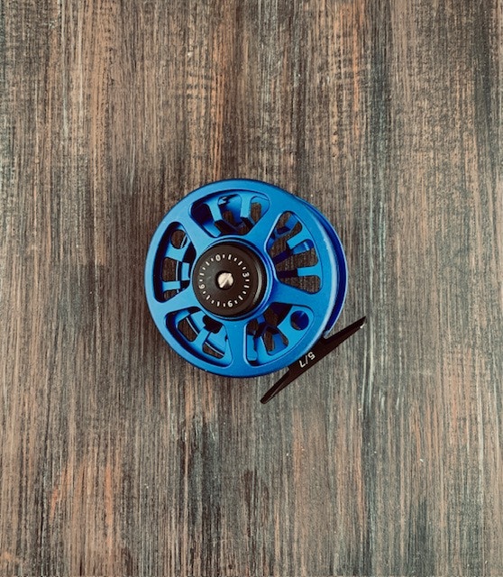 New Blue FLK Cold Forged Aluminum Fly Reel