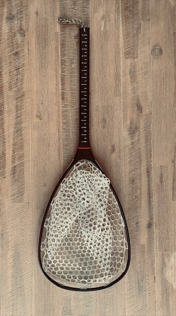 Carbon Long Handle Fly Fishing Net Black/Red