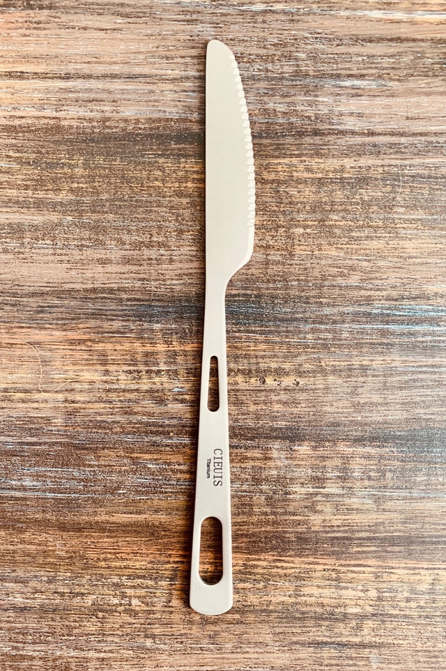 NEW - NEVER USED - Titanium Spoon, Fork and Knife Set - photo 3