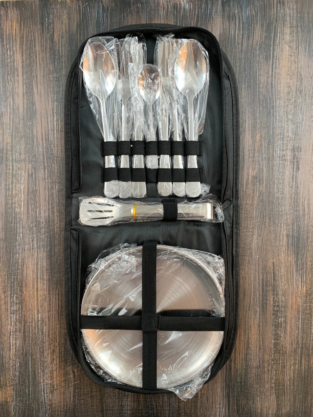 NEW NEVER USED - 2 Person Camping hiking outdoor Meal Set
