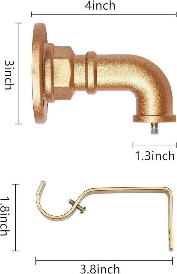 1" Industrial Pipe Curtain Rod 48-84” Indoor/Outdoor - photo 3