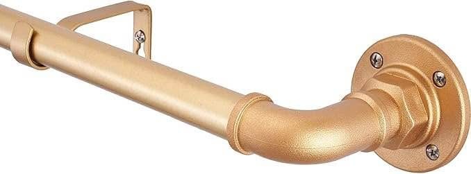 1" Industrial Pipe Curtain Rod 48-84” Indoor/Outdoor - photo 4