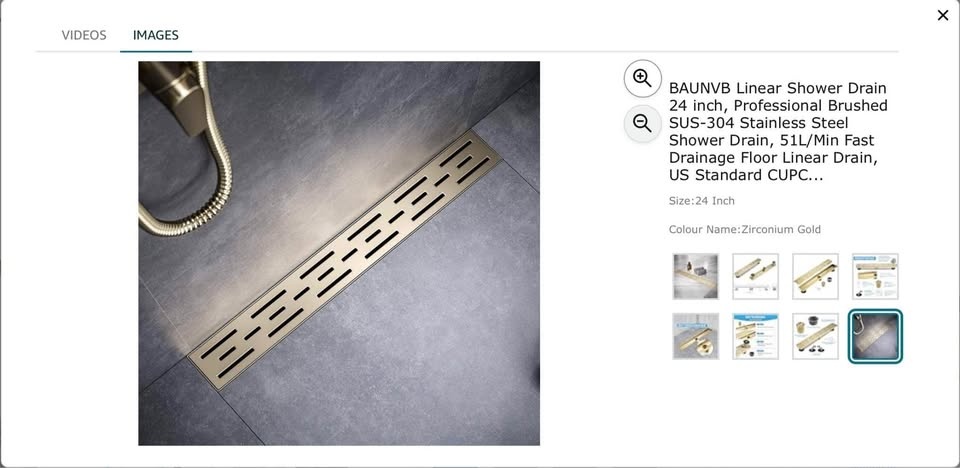 BAUNVB Linear Shower Drain 24 inch - photo 5