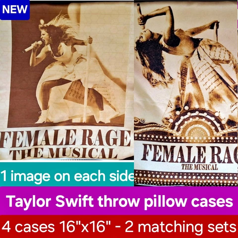 Taylor Swift pillow cases NEW - 4 throw pillow covers