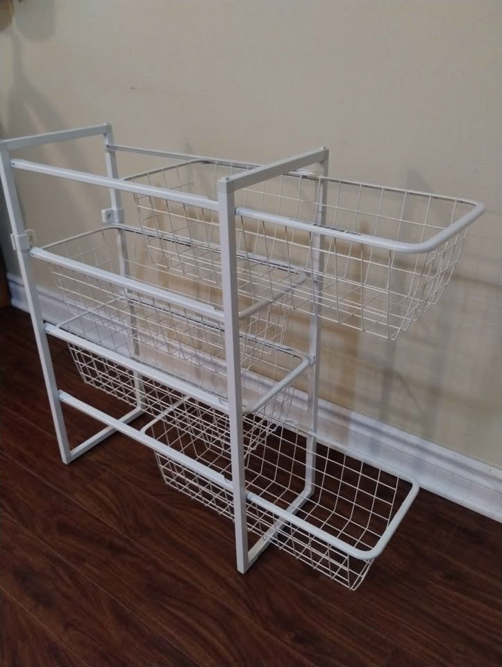 Storage basket with drawers white - photo 3