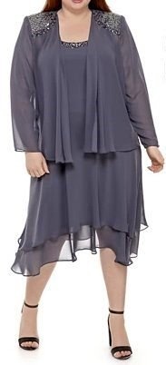 S.L. Fashions Jacket & Dress Combo Size 16W