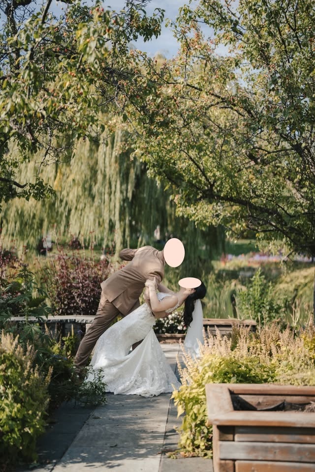 Diamond White Mermaid Wedding Dress – Fits XS/S, Near New – $800 - photo 4