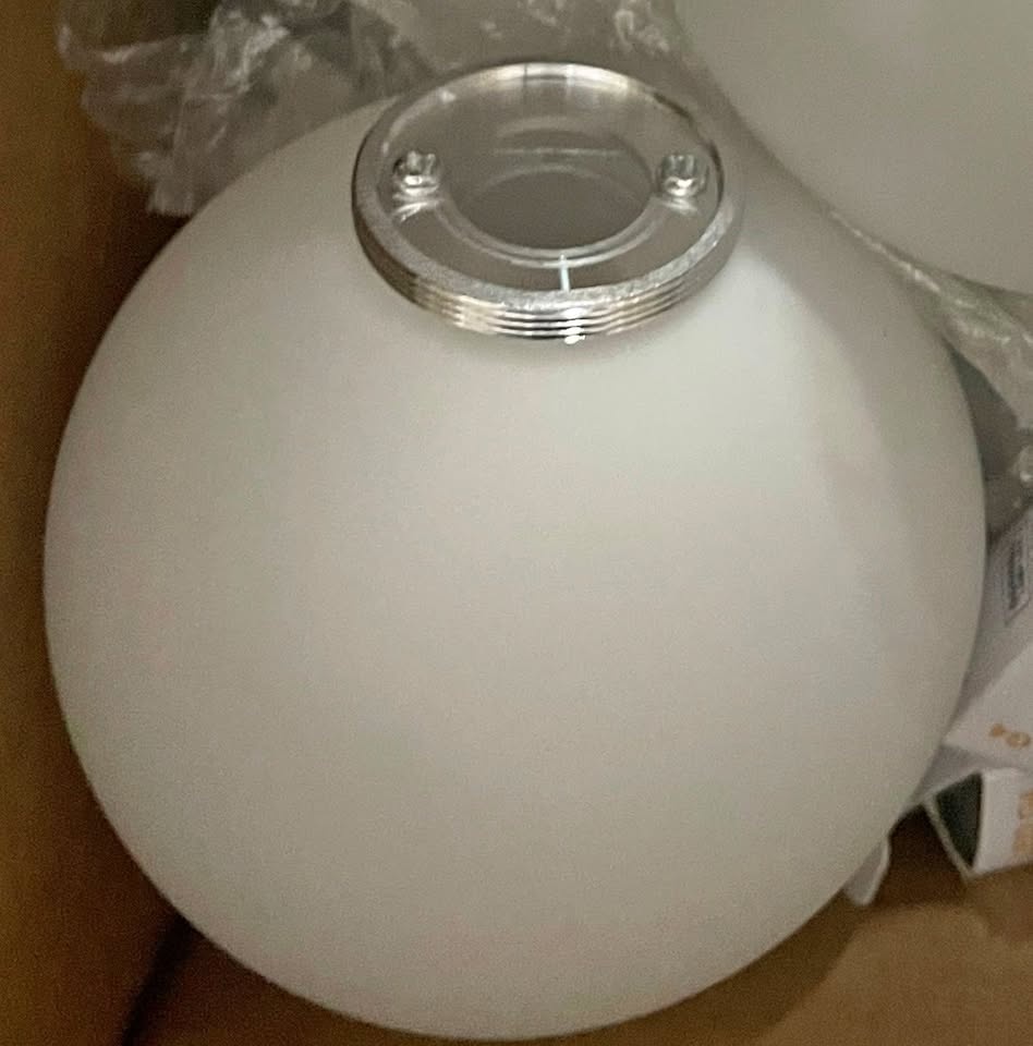 Frosted Glass Globe - Replacements Chandelier Shades