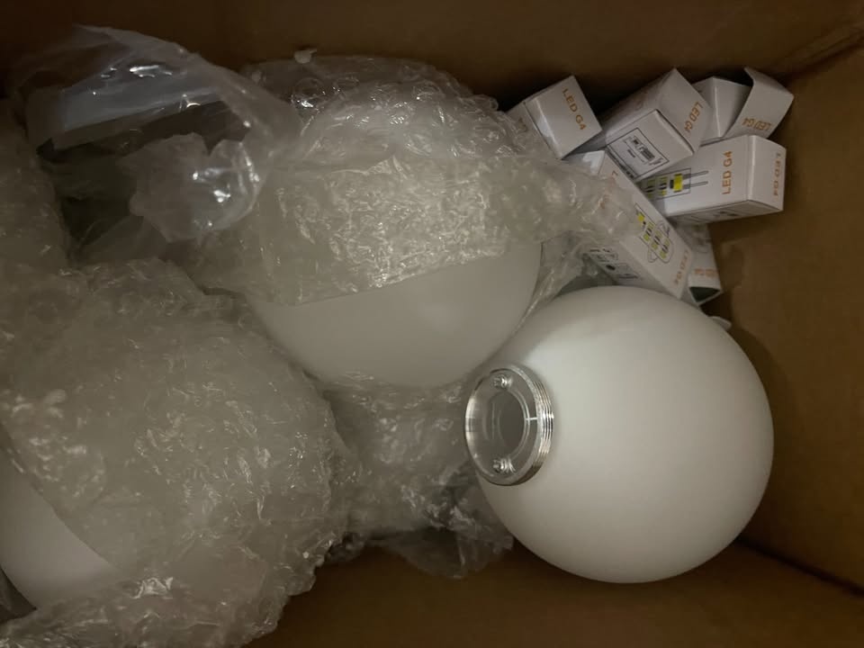 Frosted Glass Globe - Replacements Chandelier Shades - photo 2