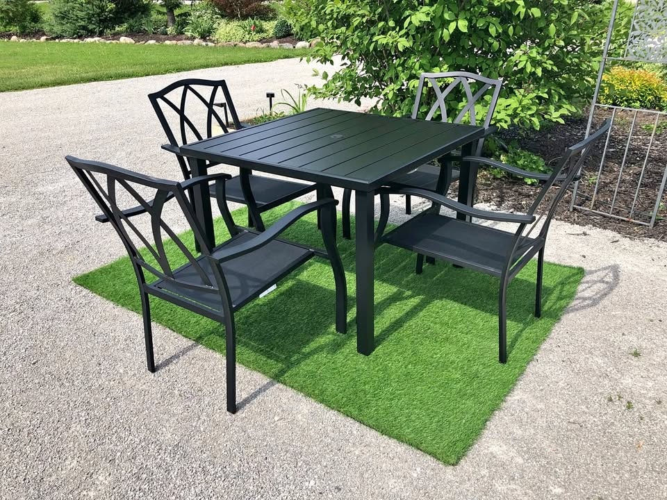 Patio Chairs & Table Set Of 5 - Last Set!